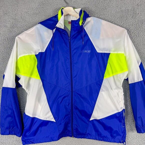 Nike Other - VTG Nike Jacket Mens Large Blue White Windbreaker White Tag‎ 90s Y2K Streetwear